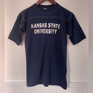Kansas State University Vintage Navy TShirt